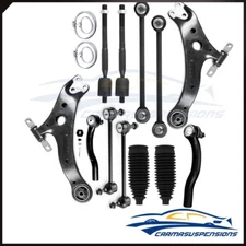 Fits 2002-03 Toyota Camry 12x Lower Control Arm Tie Rod End Sway Bar Rack Bellow