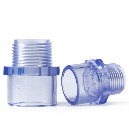 Transparency PVC Pipe Connector Water Tube Adpater Hose Fitting 20-110mm Diamter - Picture 26 of 40