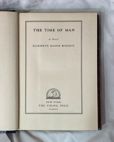 Die Zeit des Menschen Buch Ein Roman von Elizabeth M. Roberts veröffentlicht 1926 - Bild 8 von 13