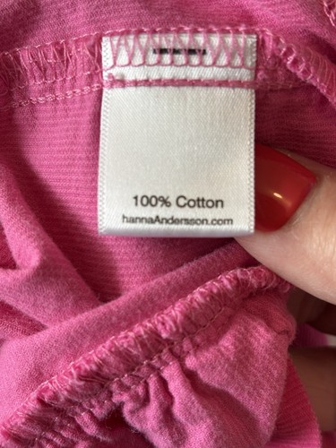 Hanna Anderson Girls Tiered Corduroy A-Line Dress Pink Sz 140 (10)* Minor Flaw - Picture 6 of 11