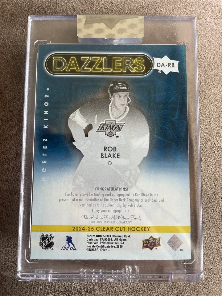 Da-rb Rob Blake Dazzlers 2024-25 Clear Cut - Image 2 of 2