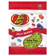 Jelly Belly Juicy Pear Jelly Beans 16Oz Peanut Free Gluten Free Kosher Candy