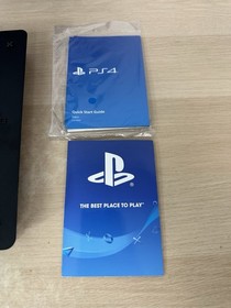 Sony PlayStation 4 Slim 500GB Black Console w/ Uncharted 4 Box - Tested & Works