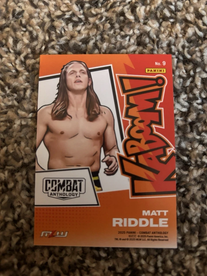 2025 Debut Panini Combat Anthology WWE UFC Matt Riddle KABOOM SSP Case Hit - Image 2 of 3