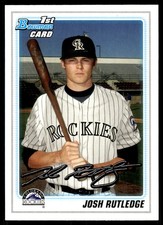 Josh Rutledge 2010 Bowman Draft Picks & Prospects #BDPP9 Rockies MLB READ