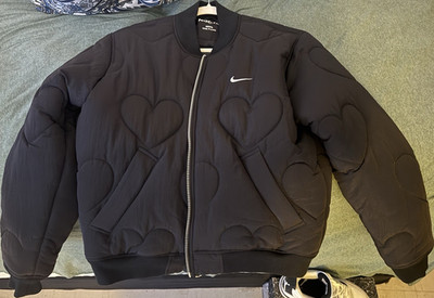 Nike Drake NOCTA F&F Men's Black CLB Bomber Jacket  Full Zip Medium