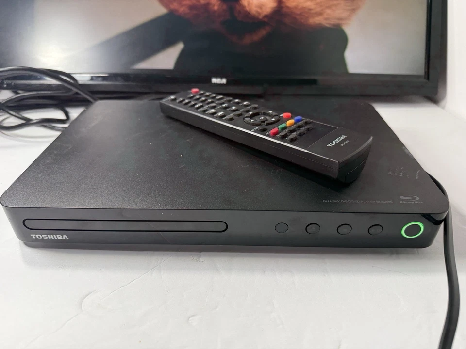 Reproductor de discos Blu-ray y DVD TOSHIBA BDX1100KU BDX2400 HD 1080p HDMI y control remoto Foto 2 de 4