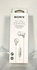 Sony MDR-EX15AP White Wired In-Ear Headphones Earbuds SmartPhone Mic NEW Genuine