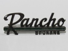 Vtg Rancho Rambler Spokane Washington Metal Dealership Badge Emblem Tag Wa Amc