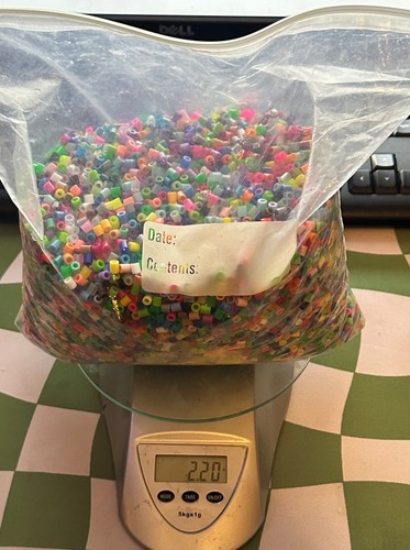 Roughly ~30,000 Assorted pearler beads (2.2lbs)