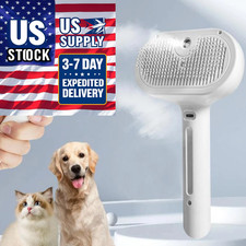 Pet Hair Removal Brush Comb for Dogs Cats Pet Hair Brush Steam Spray Grooming