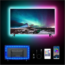 12.5Ft Led Lights for TV, 40-55 Inch USB RGB LED Strip Lights, TV Backlight with