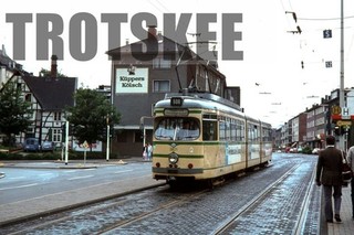 35mm Slide WEST GERMANY Wuppertal Tram Strassenbahn 3821 1986 Original