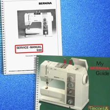 BERNINA 930 Record Service Manual & Instruction Manual BUNDLE, WIREBOUND, JACKET
