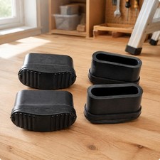 Stepladder Foot Sleeve Reinforced Square Ladder Leg Rubber Cover Anti-Skid