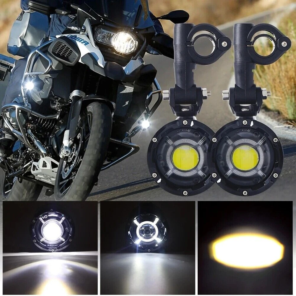 Foco antiniebla LED auxiliar completo para BMW R1250GS R1200GS F800GS F700GS F650 Foto 4 de 4