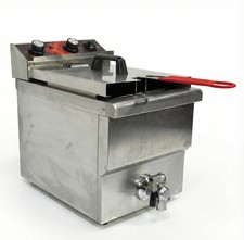 Eggkitpo EGEF-12V 12L Commercial Deep Fryer with Drain Valve 1750W 120V