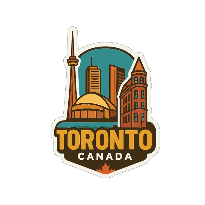 Toronto Sticker Decal Vinyl Die-Cut City Skyline Landmark Design