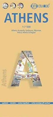 Laminated Athens Map by Borch (English Edition) - Map, by Borch - Acceptable