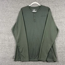 Homeschool Snowboard Green Mens XL Snowboarding Base Layer Ski Shirt