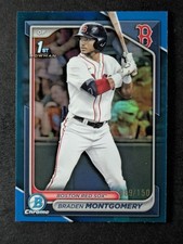 2024 Bowman Chrome Draft BRADEN MONTGOMERY 89/150 1st Blue Refractor #BDC-58