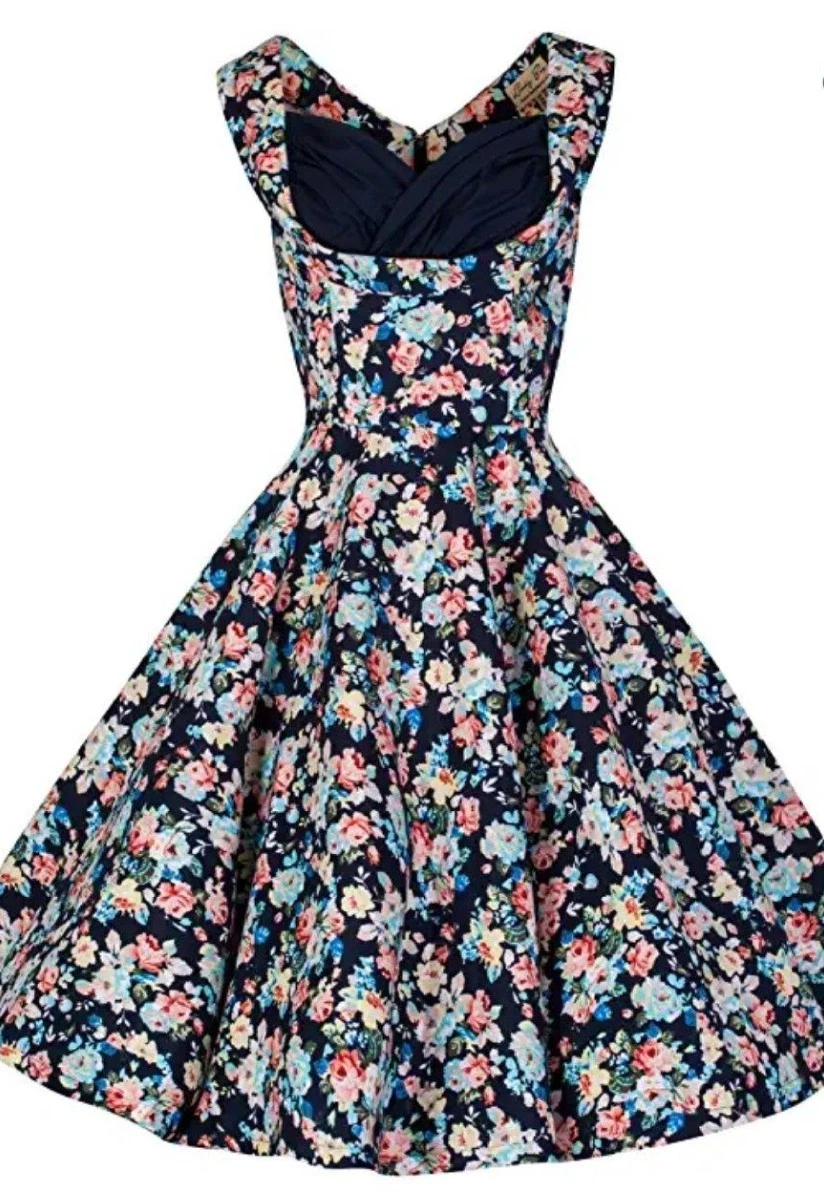Knee Length Party/Cocktail Floral Retro Dresses for Women for sale | eBay