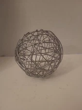 Decorative Silver Metal Ball Sphere Sculpture