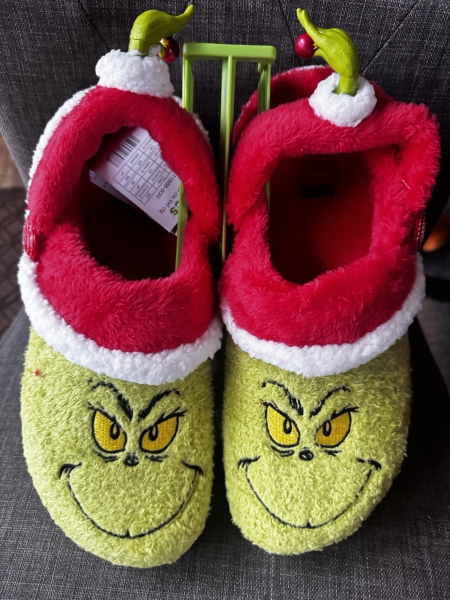 New Crocs Grinch Classic Lined Christmas Clog 2025 Men 10 