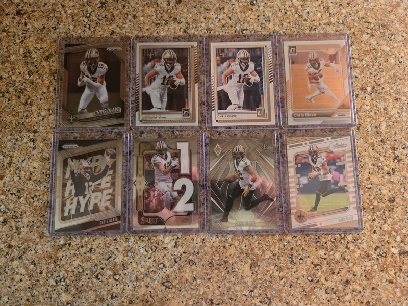 Chris Olave 2025 Prizm/Optic/Donruss/2024 Prizm HYPE/Select NUMBERS/Phoenix LOT