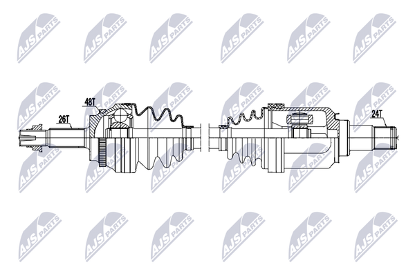 Antriebswelle Nty NPW-TY-226 FüR Toyota Rav 2 ZCA25_ ZCA26_ ZCA25W ZCA26W-image