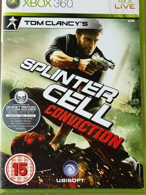 XBOX 360 Live Microsoft Tom Clancy's Splinter Cell Conviction eingeschweisst OVP
