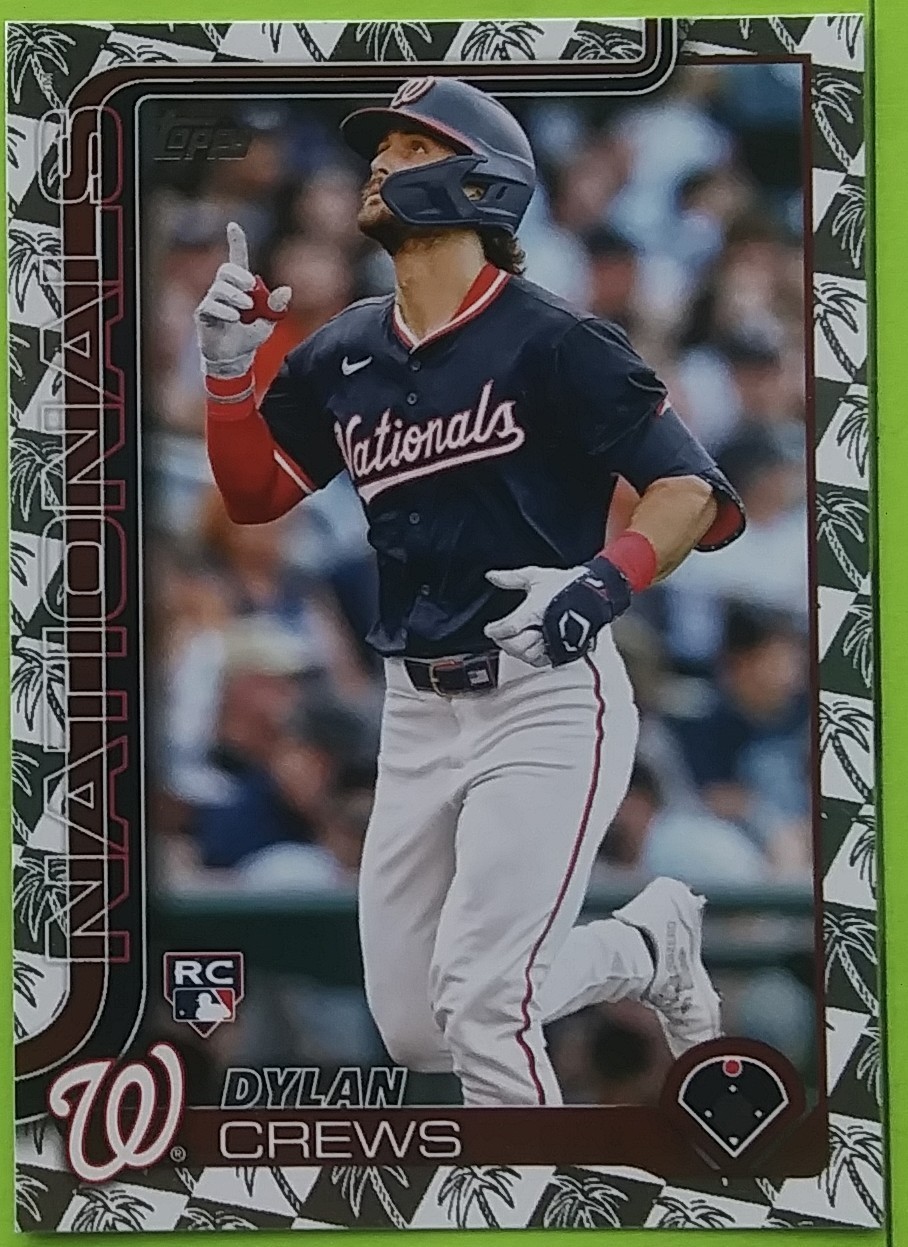 2025 Topps #74 Dylan Crews (Diamante Foil-Rookie) Baseball Card (Nationals)