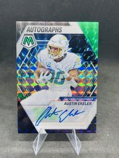 2023 Mosaic Fusion Green and Black Auto /25 Austin Ekeler Signatures #AM-AE