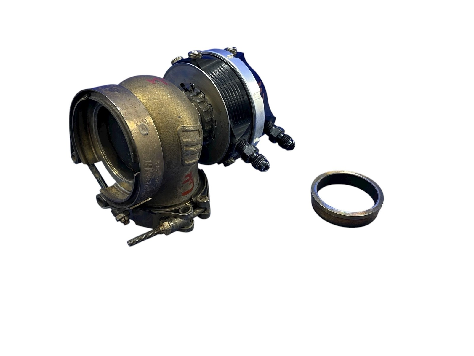 LAMBORGHINI HURACAN AWD 5.2L LEFT SIDE ENGINE MOTOR TURBO CHARGER WASTEGATE