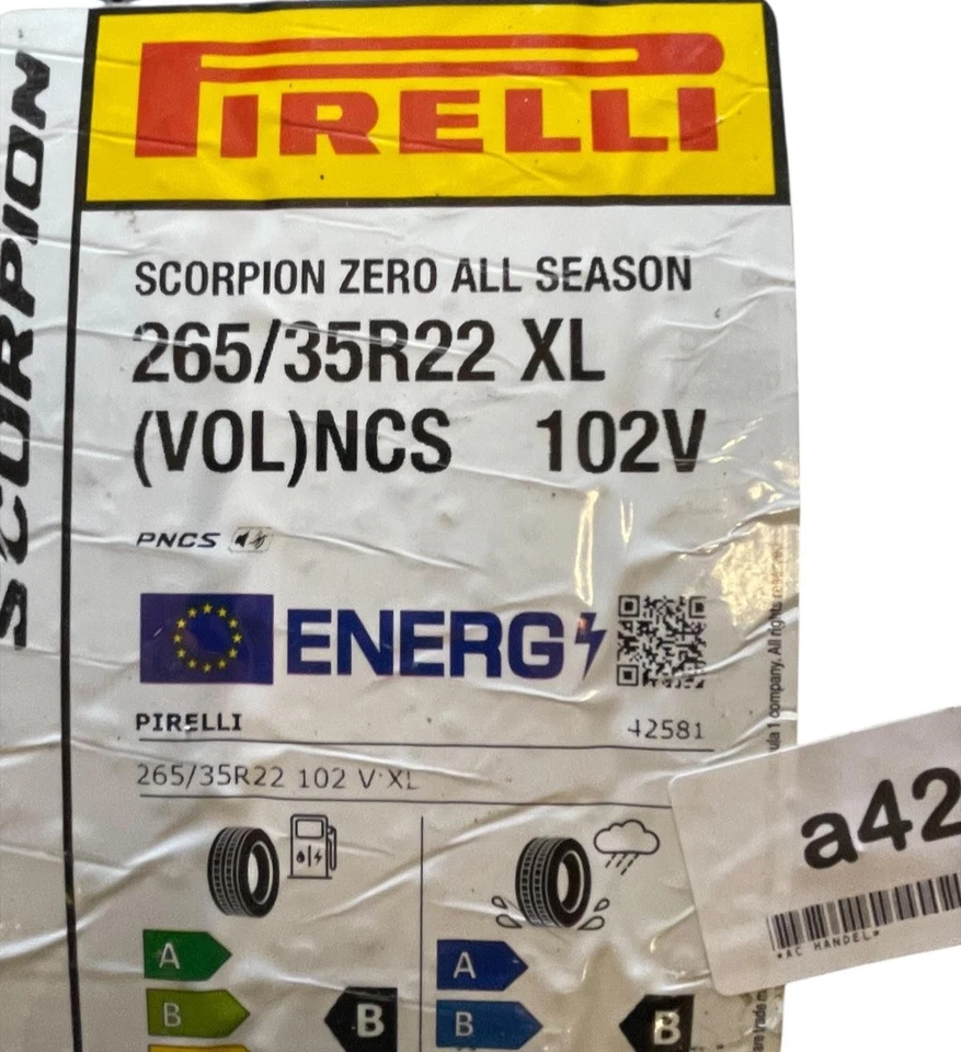 DOT: 0325 Sommer-Reifen 265/35 R22 102V Pirelli Scorpion Zero AS XL - Bild 2 von 3