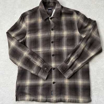 Todd Snyder Plaid Utility Overshirt Men s XL Flannel Shacket Relaxed Button Up