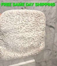 Vintage Beautiful White Beaded Wedding Evening Bag / Purse / Clutch READ