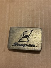 Vintage Snap On Tools Belt Buckle 1 Solid Brass SPP-556 Used