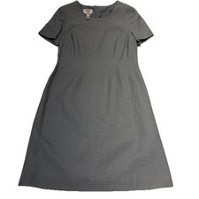 NWT Talbots Dress Women’s Size 10 Made Of Italian Fabric Linen Blend Gray