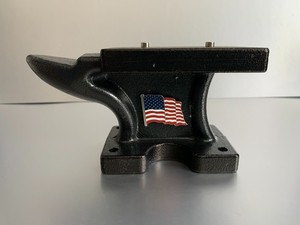 Patriotic Flag Mini Anvil with Magnets for Knife Display