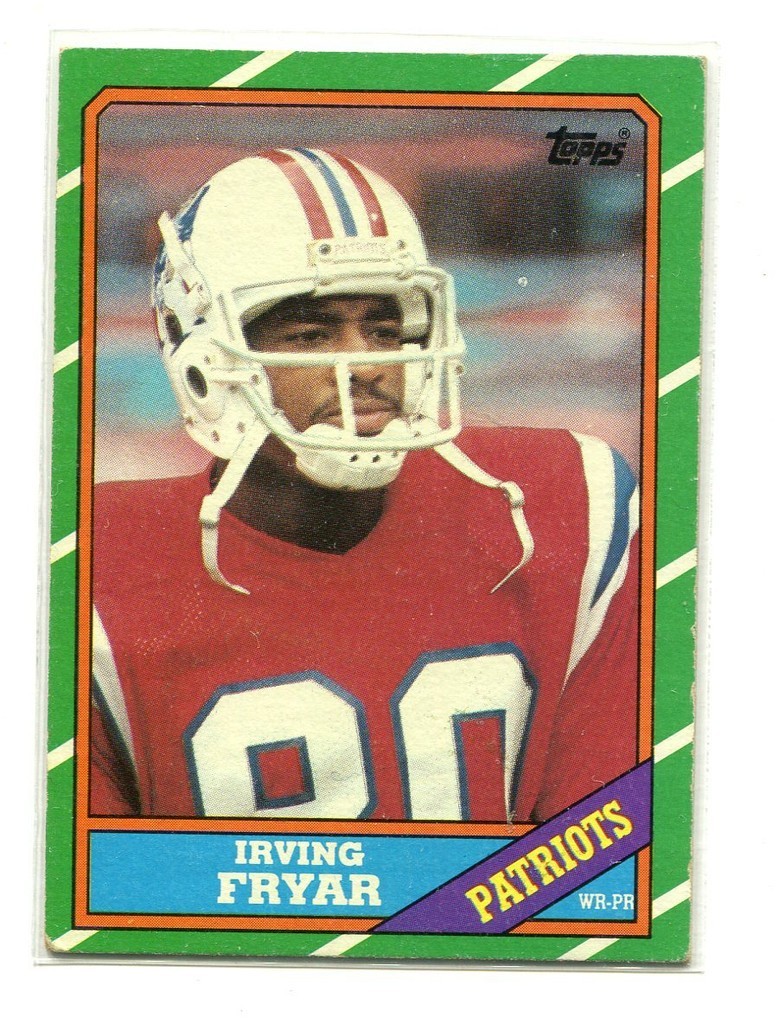 1986 Topps #34 Irving Fryar Nebraska/New England Patriots