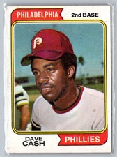 Dave Cash  1974 Topps #198 Philadelphia Phillies Baseball Card MLB