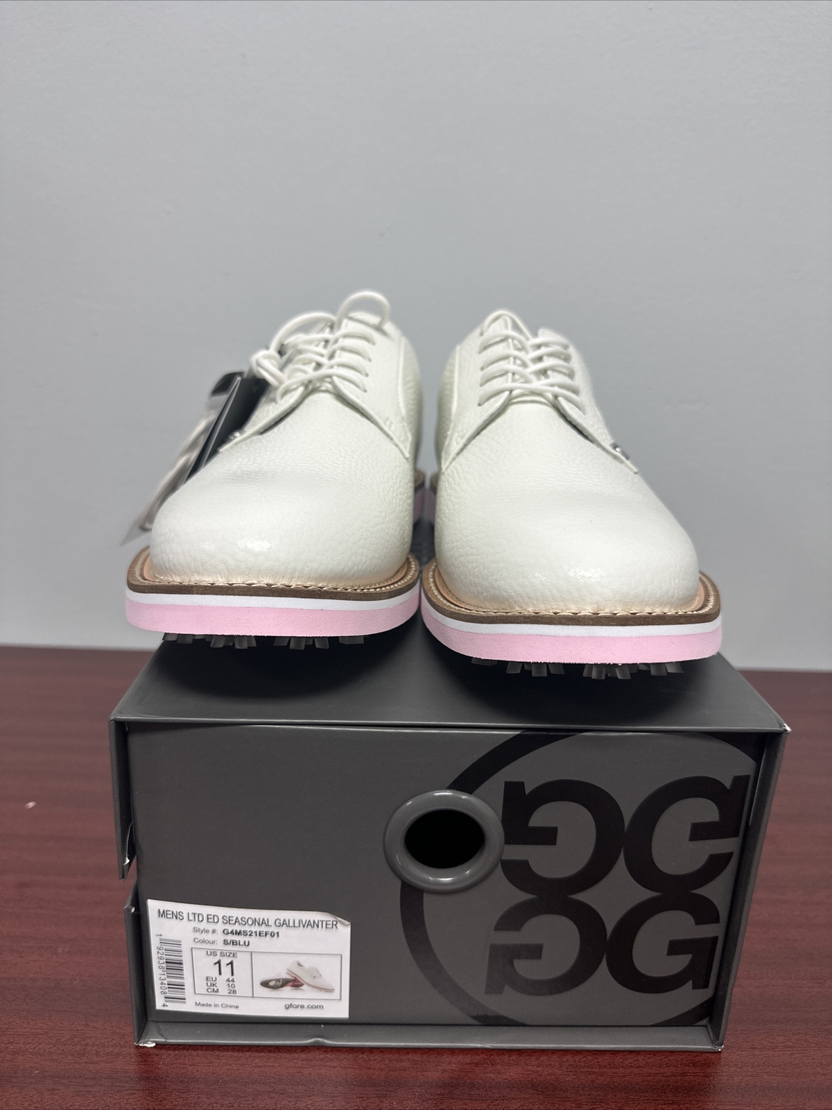 G/FORE GFore G4 Golf Shoes LE Seasonal Gallivanter Snow/Blush SS21 Size