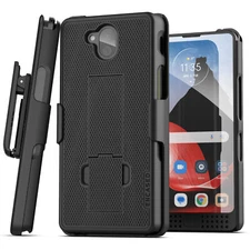 Sonim XP10 Belt Case with Holster Clip and Kickstand - Black