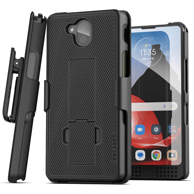 Sonim XP10 Belt Case with Holster Clip and Kickstand - Black
