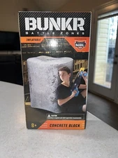 BUNKR Battle Zones Inflatable Concrete Block for Nerf Paintball Obstacle Course