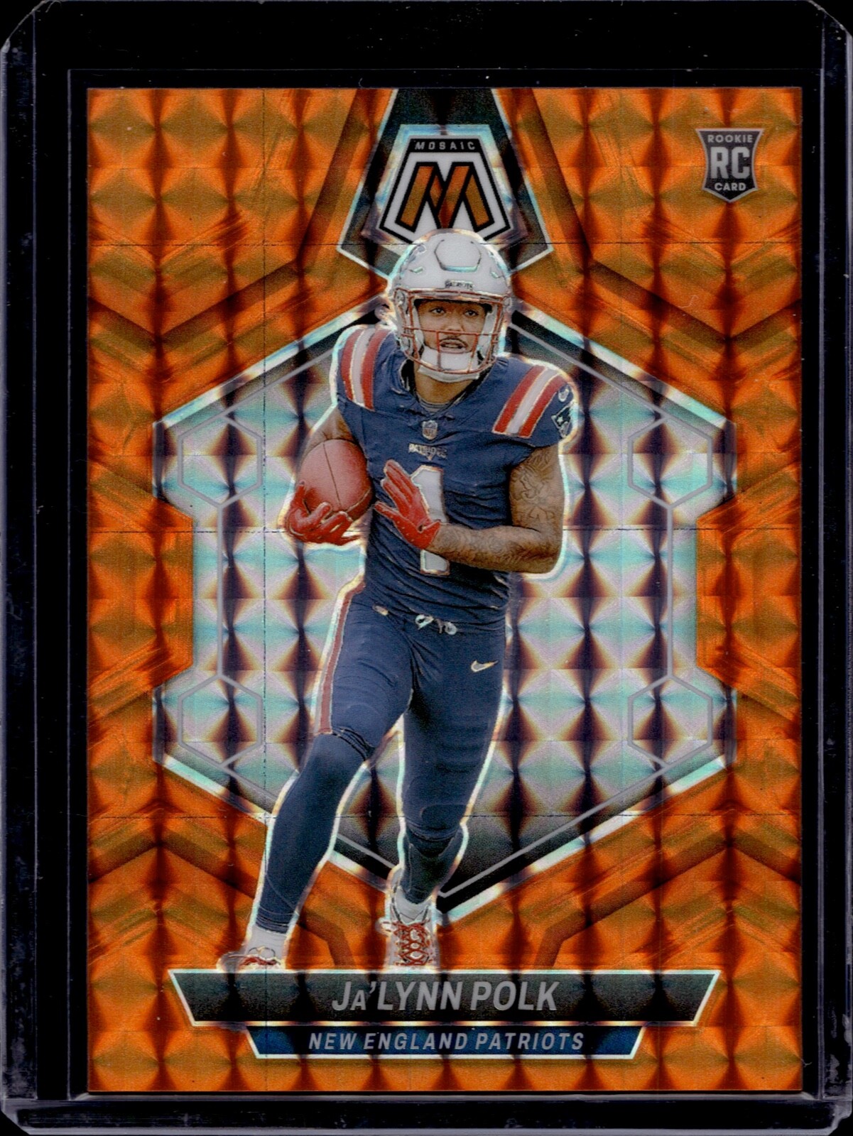 2024 Panini Mosaic Mosaic Orange #337 Ja'Lynn Polk RC 63/199