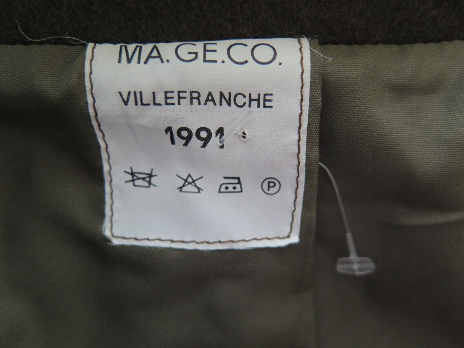ALTRA Cappotto invernale lungo MAGECO Villefranche 1991 Francia lana militare loden taglia M NUOVO