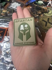 NEW 2025 SHOT SHOW Spartan Armor Systems Tactical Patch A+Pos Blood Firearms Pew