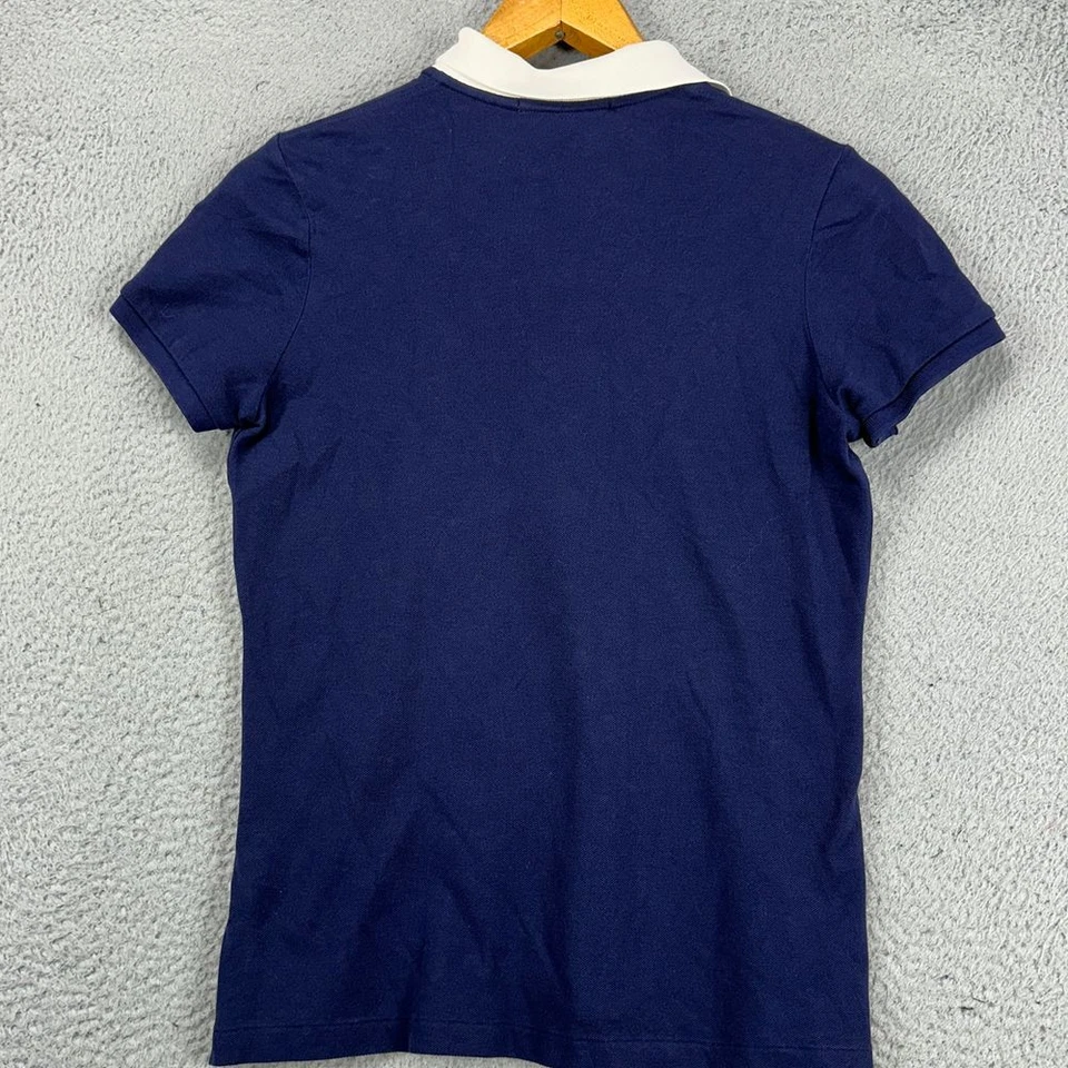 Ralph Lauren Golf Shirt Boys Medium Blue Tailored Fit Polo Big Pony Rugby Youth - Image 3 of 4